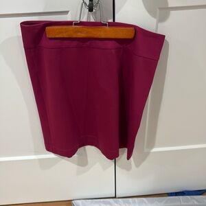 Maroon banana republic mini skirt size zipper detail